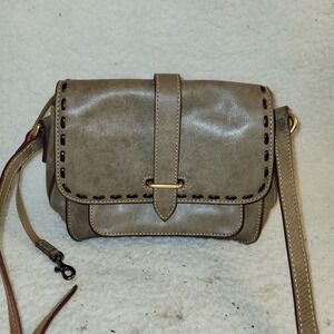 Dooney & Bourke Florentine Leather Crossbody Bag Olive Brown Saddle Bag Red...